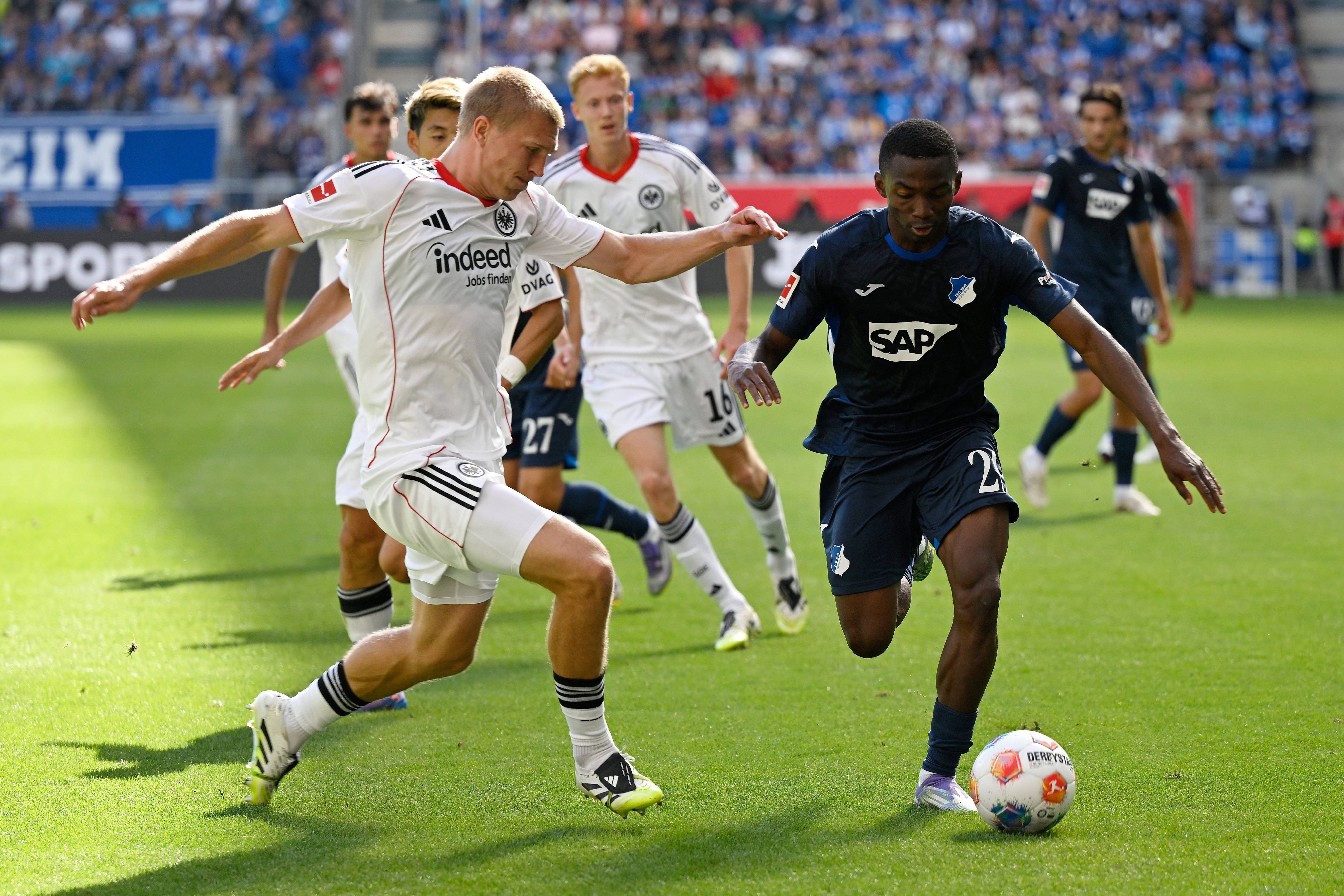 （体育）足球——德甲：法兰克福胜霍芬海姆